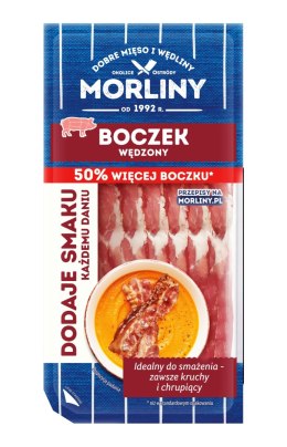 Boczek wędzony w plastrach Morliny 150g