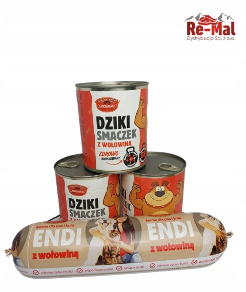 Dziki smaczek z wołowiną 800g Dziki smaczek z wołowiną 800g