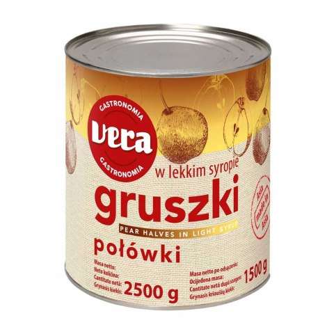 Gruszki w syropie 2500g