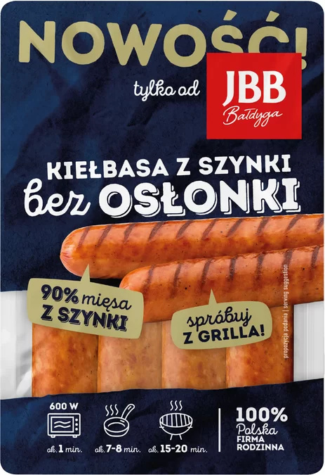 Kiełbasa z szynki bez osłonki