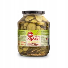 Ogórki Konserwowe w Plastrach Vera 1550g