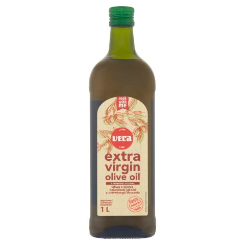 Oliwa z oliwek extra vergine butelka szklana Vera 1 l Oliwa z oliwek extra vergine butelka szklana Vera 1 l