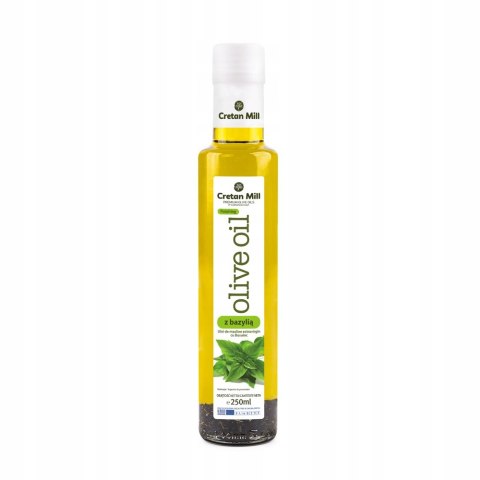 Oliwa z oliwek extra vergine z bazylią 250 ml Oliwa z oliwek extra vergine z bazylią 250 ml
