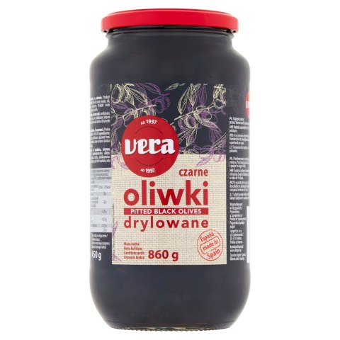 Oliwki czarne drylowane VERA 860 g