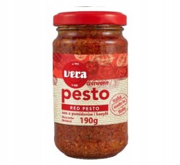 Pesto czerwone Vera sos z pomidorów i bazylii 190g