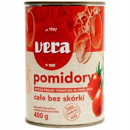 Pomidory całe bez skórki Vera 400 g
