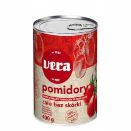 Pomidory całe bez skórki Vera 400 g