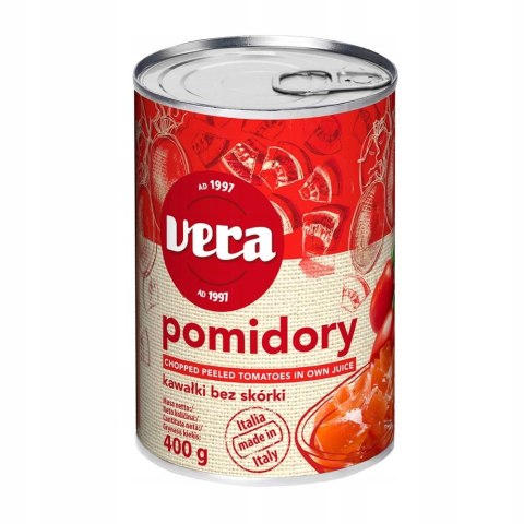 Pomidory kawałki bez skórki Vera 400 g