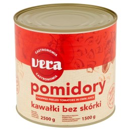 Pomidory w kawałkach bez skórki Vera 2500 g